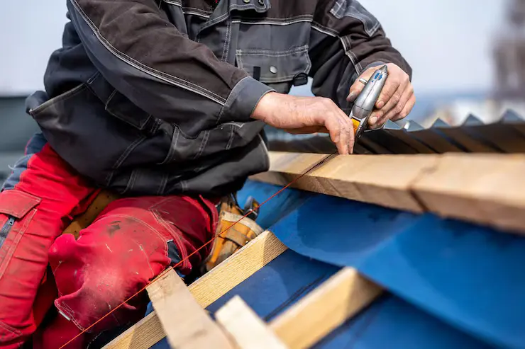 Corrugated metal roofing installation in Pompano Beach